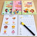 Magic Practice Copybook Set – 4 Books with Pen Grip & 10 Refills