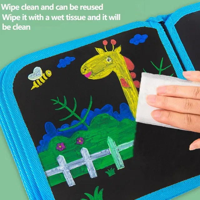 Reusable Erasable Doodle Book for Kids – Fun Drawing, Writing & Creative Activity Book