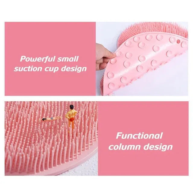 Silicone Multiuse Scrubber for Bath & Feet – Soft Body & Foot Cleaning Brush