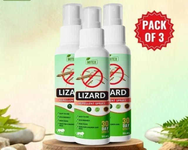 🦎 Easy-to-Use Lizard Repellent Spray | 📦 Pack of 3 | 💧 50 ml Each | 🏠 Convenient for Home Use