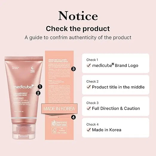 SS Medicube Collagen Overnight Wrapping Peel-Off Facial Mask – Pack of 1